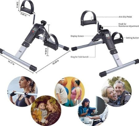 mini exercise bike portable
under desk pedal exerciser
compact stationary bike for home
portable cycling fitness machine
leg and arm pedal workout bike